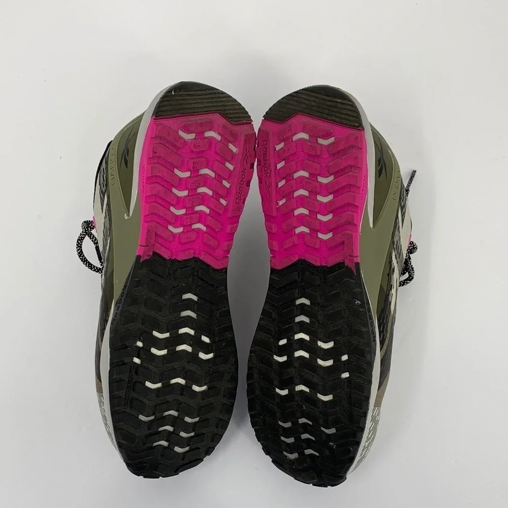 Reebok Work Nano X1 shoe sneaker composite safety toe gray pink women 7 WIDE 7W
